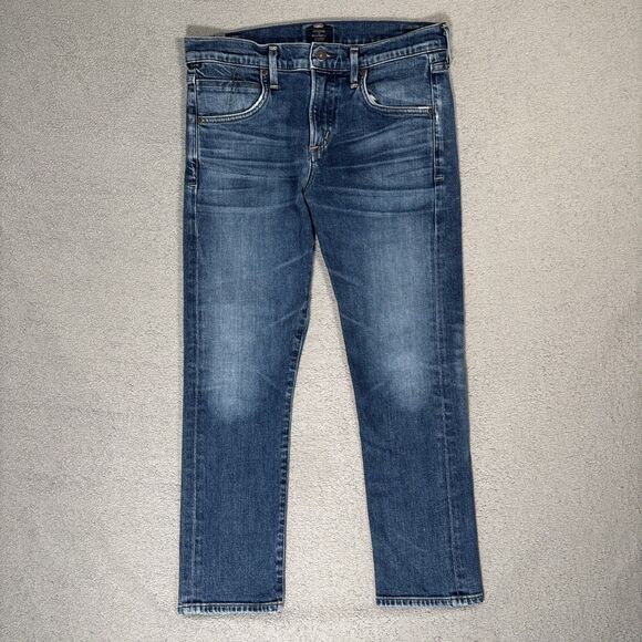 Citizens Of Humanity Jeans Women’s Size 28 Elsa Mid Rise Slim Fit Crop Blue - Picture 1 of 14